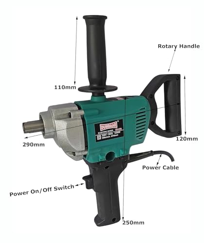 Image of Inditrust Dumdaar DM 1250 W Electric hand Paint Mixer With Single Shaft with special coating