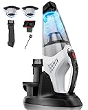 VAKERR Handheld Vacuum Cordless Cleaner, 15KPA Strong Suction Car Vacuum with LED, 2H Fast Charge wi