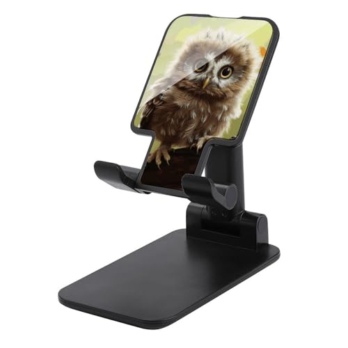 Support de téléphone portable pliable finitions soignées style hibou