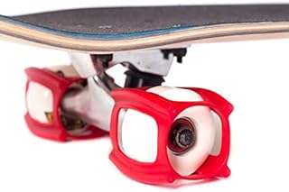 Skater Trainers Skateboard Accessories from Son Daughter Birthday Gift for Teens Boys Girls Kids Ages 12 Ideas (4pk Red)