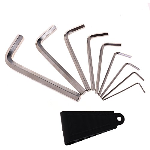 COSMOS L Shape Hexagon Hex Key Wrench Set Screwdriver Tool Kit, 9 Sizes