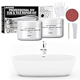 La solución perfecta: este kit de reparación de fibra de vidrio es imprescindible para cualquier hogar. El kit de reparación de porcelana tiene una adherencia muy fuerte y es prácticamente indetectable. Funciona perfectamente con cualquier revestimiento de bañera para una fácil restauración.