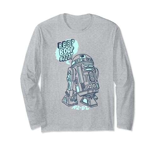 T-shirt manches longues Star Wars R2-D2 cadeau idéal pour anniversaire de fan geek