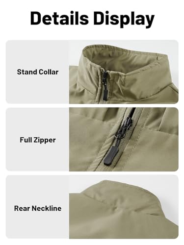 Custom Your Logo Men's Vest Outerwear Lightweight Windproof Mesh-Lined Softshell Sleeveless Jacket3