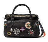 Desigual PU Hand Bag, Borsa a Mano Donna, Marrone, U