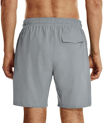 Image of HODOSPORTS Mens Swim Trunks 7 inch Quick-Dry Swim Shorts with Mesh Lining and Pockets