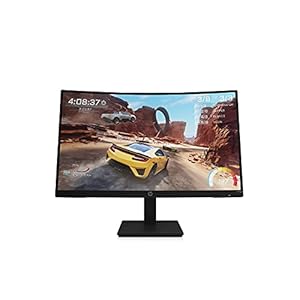 HP X27qc Curved Gaming Monitor, 165Hz, VA, Full HD (2560 x 1440), 27 Inch, 1ms response time, AMD Freesync Premium, (1…