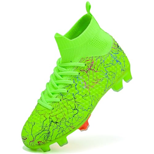 PiDaGlobal Scarpe da Calcio Bambini e Ragazzi Tacchetti da Professionali attività all'aperto Scarpe per Competizioni e...