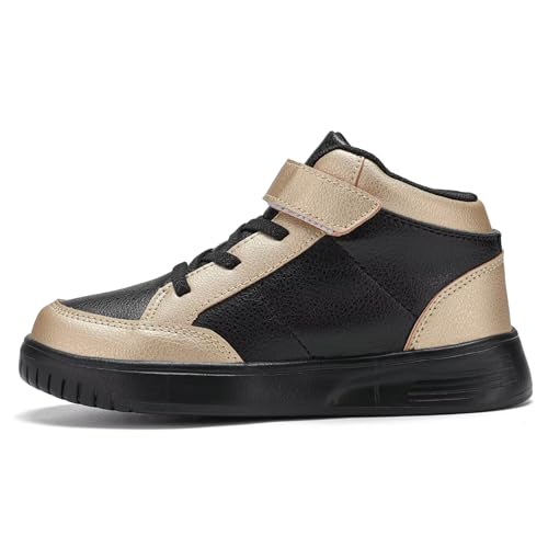 Image of Kids Sneakers Boys Running Shoes Girls High Top Casual Lightweight Classic Adjustable Strap Sneakers