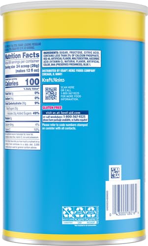 Image of Kool-Aid Caffeine Free Jumbo Tropical Punch Sweetened Powdered Drink Mix 1 Count 63 oz Canister
