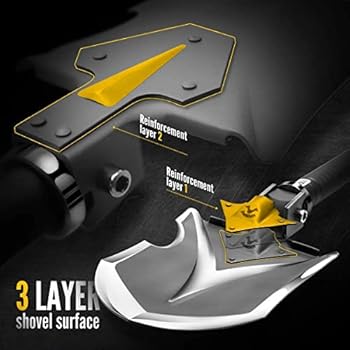 Amazon.com : Zune Lotoo Tactical Shovel Survival Multitool 15 ...