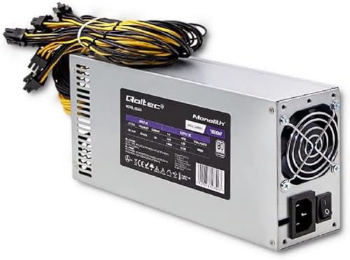 QOLTEC 50349 PCI-E 1800W Power Supply 80 Plus Platinum Game Miner - Alimentatore