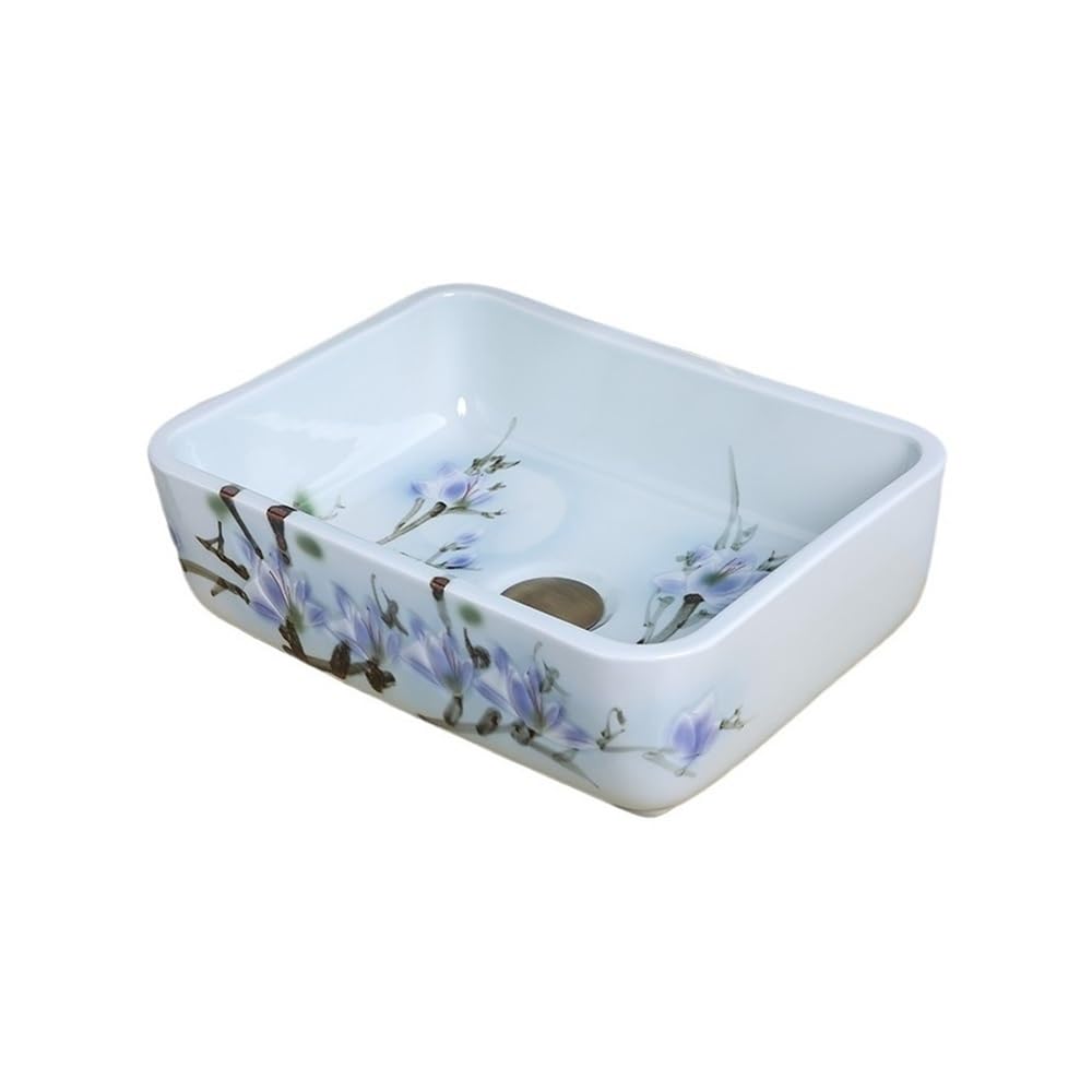HLHLOP777 Bathroom Sink Bathroom Vessel Sink Bowl Countertop Modern Above Counter Vanity Sinks Lavatory Vanity