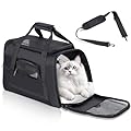 Romon Trasportino per Cani e Gatti, Trasportino Gatto Portabile e Pieghevole Cane Cani Trasportino Morbido e Traspirante Cane Taglia Piccola Borsa Trasportino Viaggio Auto Con Tracolla e Imbottito