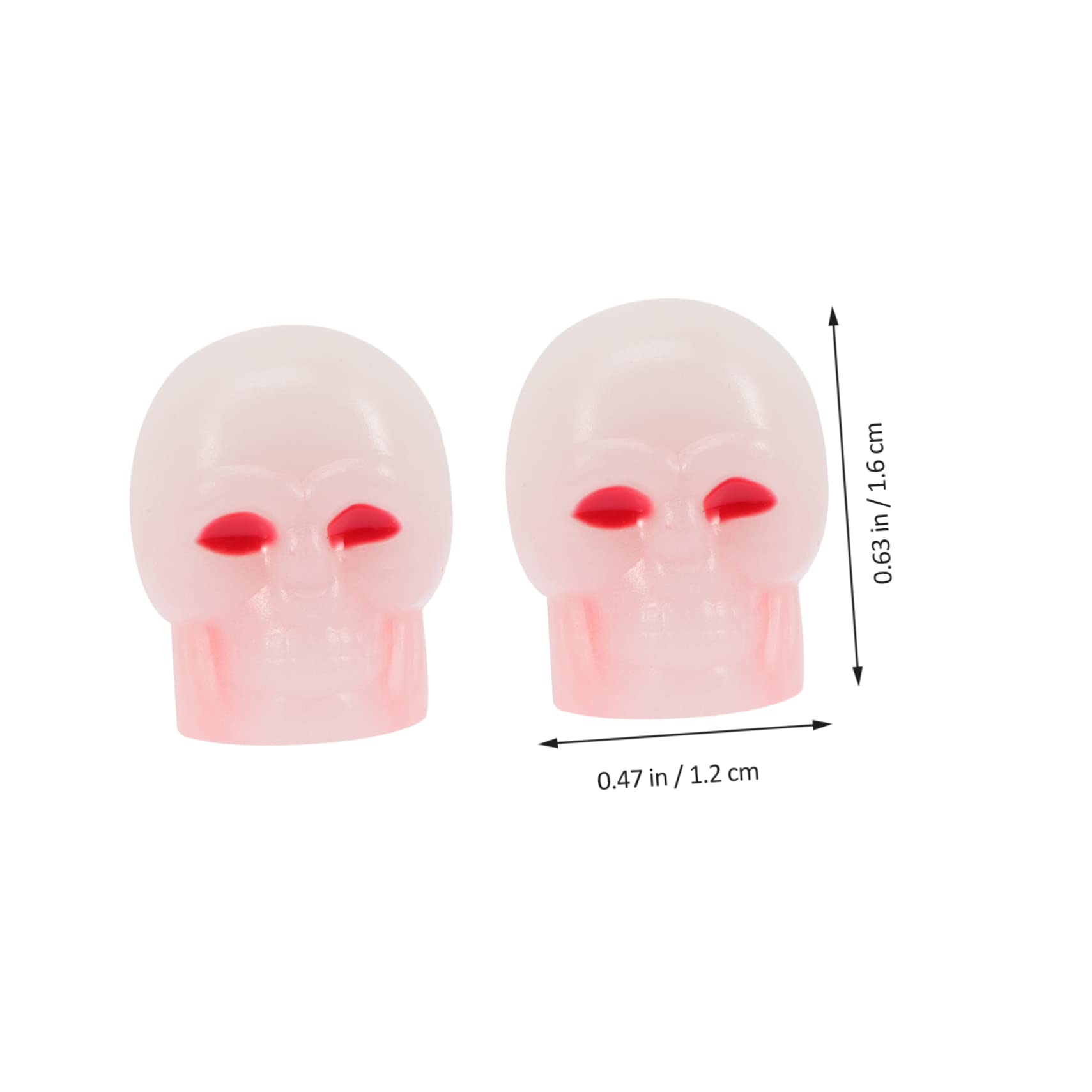 SOLUSTRE Lot De 2 Bouchons De Valve Fluorescents pour Pneus De Voiture Faciles À Installer Style Unique Look Éblouissant 40 Pièces X 2