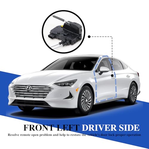 Image of Door Lock Actuator Front Left Driver Side 81310-3S010 | Compatible with 2011-2015 Hyundai Sonata 2.0L 2.4L L4