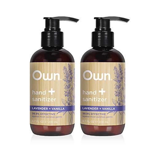 Beauty Hand Sanitizer - Lavender + Vanilla | 6.7-ounce Twin Pack | Naturally Derived, Parabens-free, Dye-Free, and Certified Cruelty Free