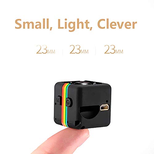 Mini Câmera Espiã Sq11, Full HD, 1080P, 2,3cm, Visão Noturna, Sensor De Movimento com Manual