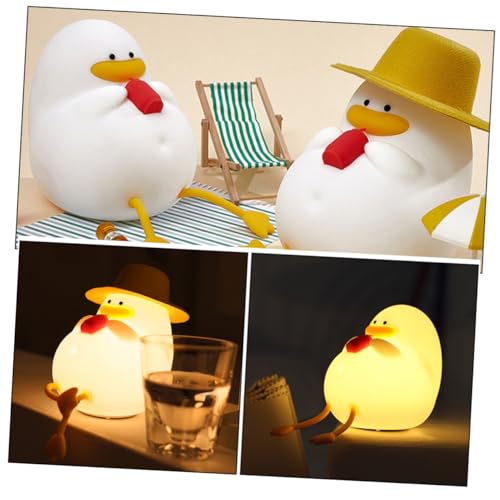 Lámpara de Noche LED de Silicona Recargable Forma Pato miniatura 3