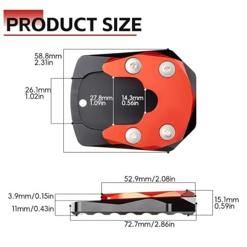Extension de béquille pour Yamaha XMAX 300 125 support latéral stable - 2
