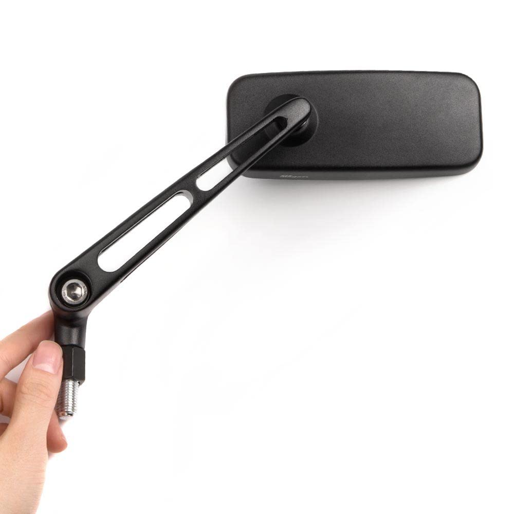 Amazon | MAGAZI マガジ クラシックMX バイクミラー 黒 CNCアルミ