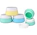 BlueSunshine Silicone Cosmetic Containers Cream Jar with Sealed Lids, 3 Pieces - Food Grade Silicone - BPA Free - Great for Travel, Home and Outdoor (20ml Cream Jars)
