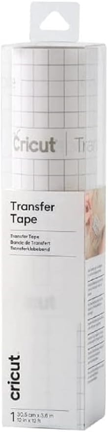 Cricut Transfer Tape | 1 Sheet | 30.5cm x 3.6m, Vinyle, Ruban de Transfert, 3,6M, Set de 3.6 Pièces