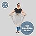 Chicco Alfa Lite Lightweight Travel Playard, Portable Playpen for Babies and Toddlers, Snap-Open/Compact Fold Design, 13 lbs., Baby Travel Essential | Dove/Beige