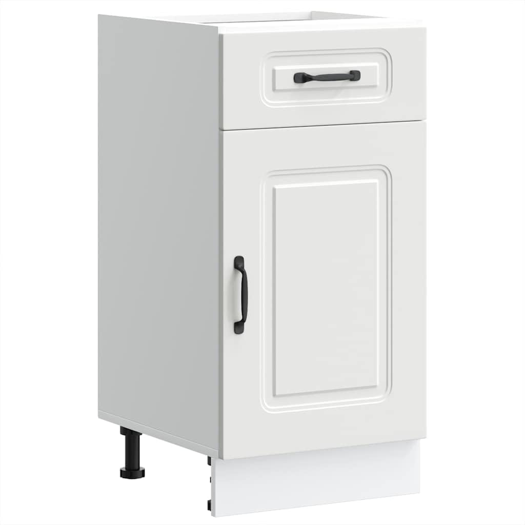 IKAYAA Armario Bajo para Cocina Kalmar, Mueble Cocina, sin Encimera, Mueble Bajo de Cocina, Modulos de Cocina,sin encimera, 40 x 46 x 81.5 cm Blanco