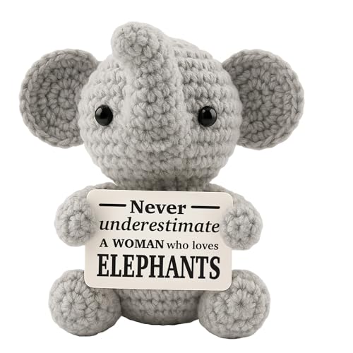 Nimbyarn Elephants Gifts for Women, Emotional Support Animal for Mom Sister, Inspirational...