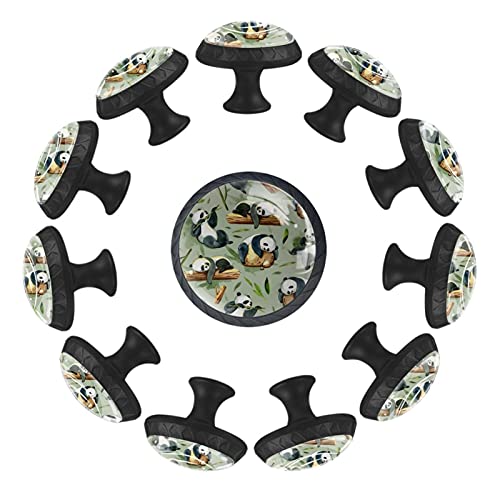 Boutons de tiroir panda bambou pour rénover commode crèche - 2