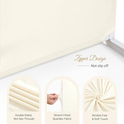 Set de 2 Cubiertas de Arco Beige 7.2ft y 6ft Spandex miniatura 5