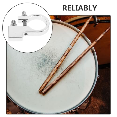 Abrazadera para pedal de batería ERINGOGO de aleación de zinc, soporte para baquetas, accesorio para instrumentos de percusión, hardware de montaje metálico para reemplazo de batería y suministros para instrumentos musicales miniatura 3
