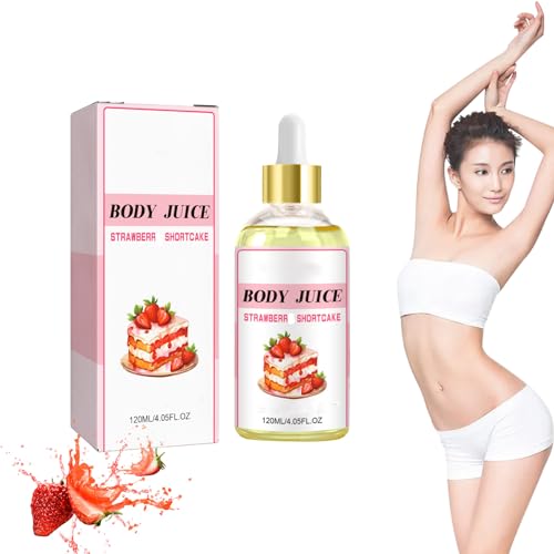 Body Juice Oil Body Juice Oil,Body Juice Oil Strawberry Shortcake,120ml Hand crafted Body Oil for Women (1PCS)