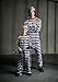 Fun Costumes Jail Prisoner Costume for Men, Prison Jumpsuit, Criminal Outfit, Convict Costume for Cosplay and Halloween