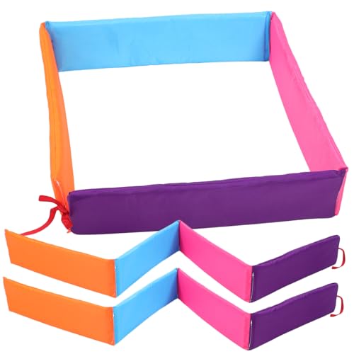 ERINGOGO Children Exercise Prop 3pcs Jump Square-Grid Game Sensory Training Educational Play Equipment for Indoor Outdoor Random