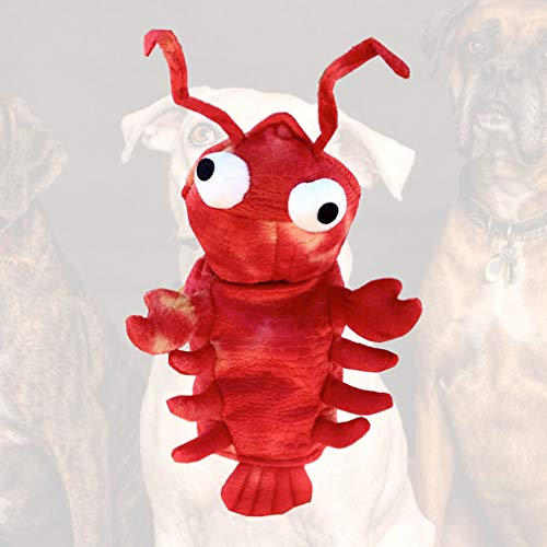 ULTECHNOVO CÃ£o Gato Lagosta Traje Halloween Pet Cosplay Vestido Com Capuz Roupas Quentes Roupas par