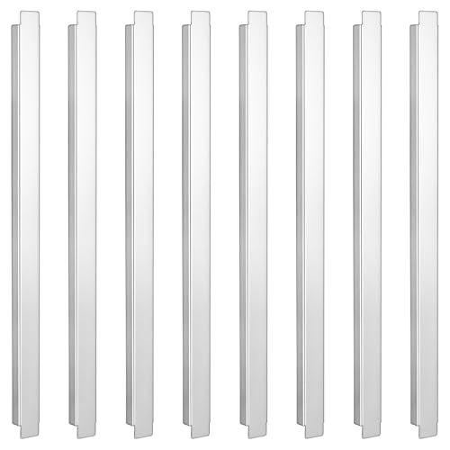 IANFAN 8 Pack 12 Inch Stainless Steel Adapter Bar, Steam Table Long Divider Metal Food Divider for Restaurant Kitchen Catering Food Service Accessories