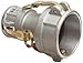 Dixon 4050-DD-AL Aluminum Cam and Groove Hose Fitting, Reducing Spool Coupler, 4" Socket x 5" Socket