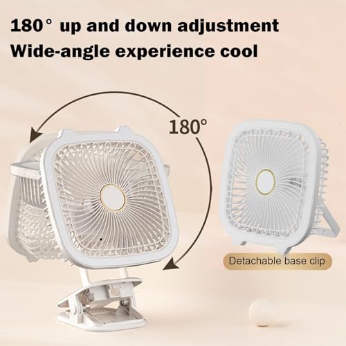 Ventilateur à clips USB multifonctionnel et mini ventilateur de bureau - 5