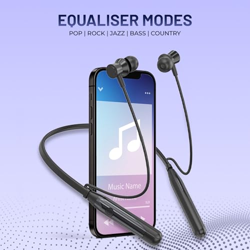 Image of RD Telinet M-15 Jolt Wireless Bluetooth Neckband Earphones, 66H Playtime, 15mm Dynamic Drivers, Bluetooth v5.3, ENC Calling, Dual Pairing, Fast Charging, IPX5 Water Resistant, Deep - Blue