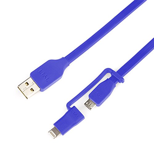 Tylt Flyp-Duo Reversible Usb Cable - 1M - Blue #TOP2