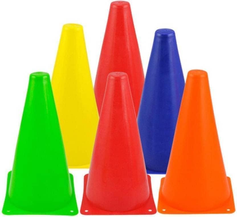 Krishna Enterprises Cones Set | Space Marker | Agility Soccer Cones for Training Football Hockey Fitness Sports Field Cone, 6 inch (4)-image-25