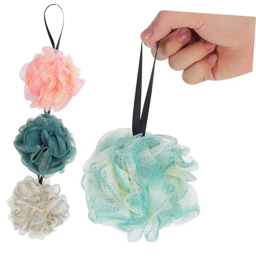 SAFIGLE 4 Bolas De Baño De Colores Para Ducha Exfoliantes Esponja De Ducha Esponja De Malla Exfoliante Esponja Para Lufa Esponja Exfoliante Accesorios De Baño