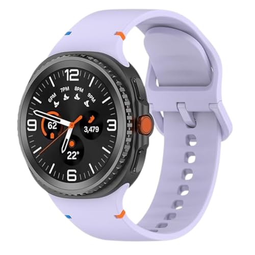Image of YODI Strap Bands Compatible With Samsung Galaxy Watch 8 40mm 44mm /Watch 8 Classic 46mm Band,silicone strap with stitching Design Wristband for Galaxy Watch 8 /8 Classic Small /Large Size