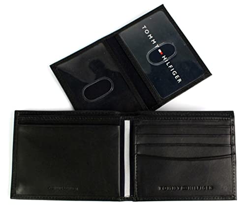 Tommy Hilfiger Men's Black Leather RFID Wallet & Valet4