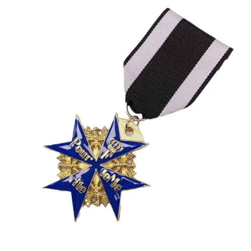 FOTN Reproduction Prussian Knight Pour Le Merite Blue Max Medal Award Medal Collectible Gift for Collector