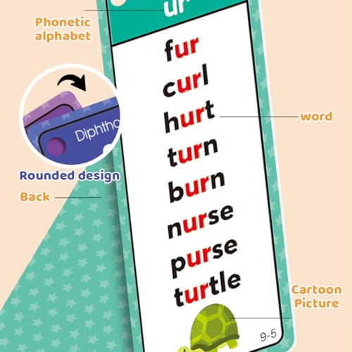Image of SNOWIE Soft Phonics Flash Cards for Baby, 60 Cards with 117 Phonics Groups