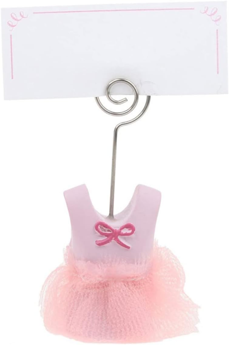 STOBOK 18 Pcs Memo Clip Place Holder for Shower Table Number Clip Price Tag Display