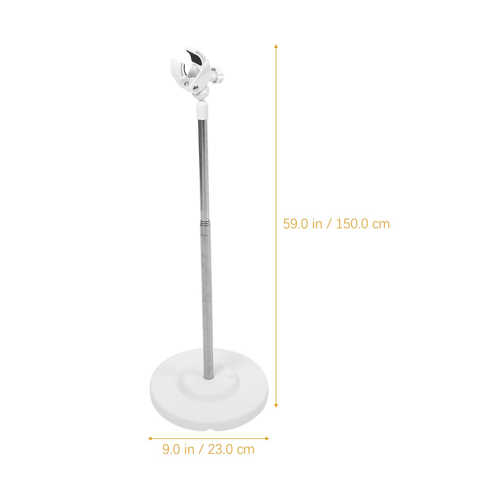 CANIGHT Haartrocknerständer aus Edelstahl und Kunststoff für Haustiere Abnehmbar und Stabil mit Verstellbarer Klemme bis 6cm für Tierpflege zu Hause